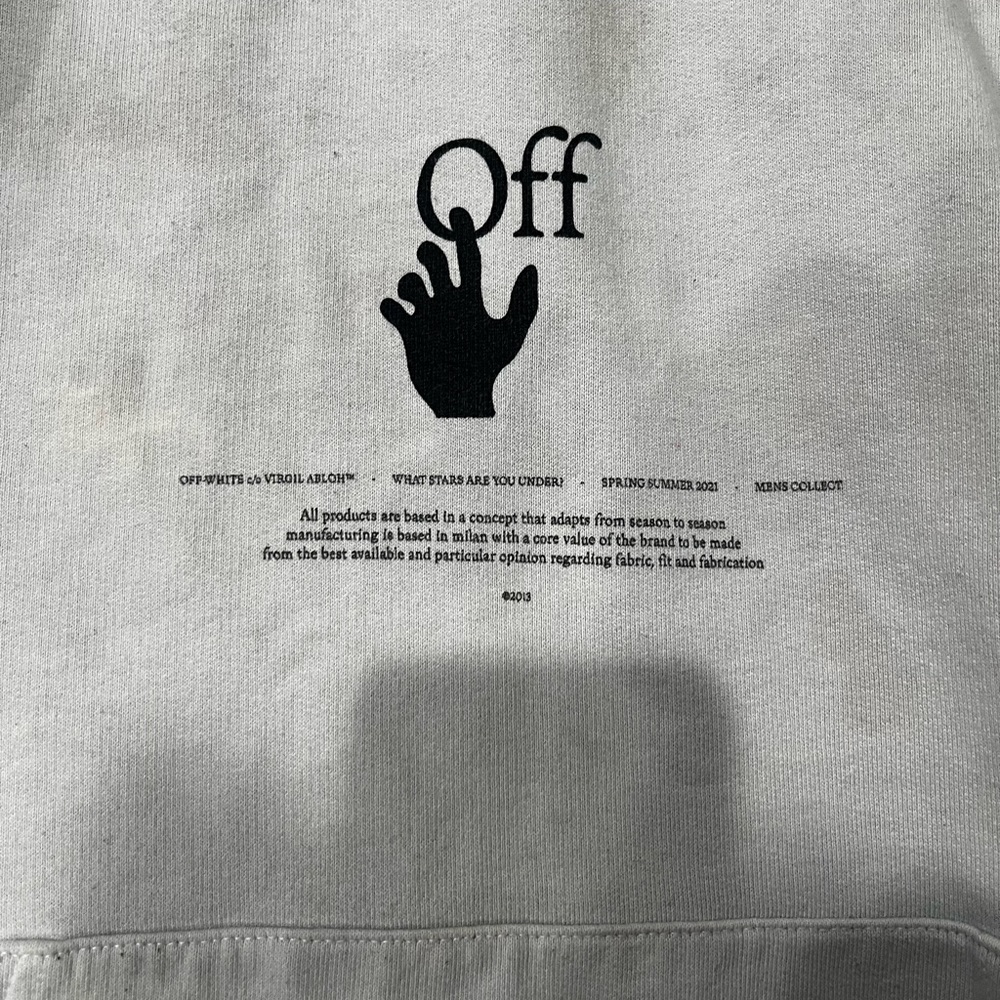 Off white size small hoodie